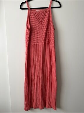 Old Navy Coral Knit Maxi Dress